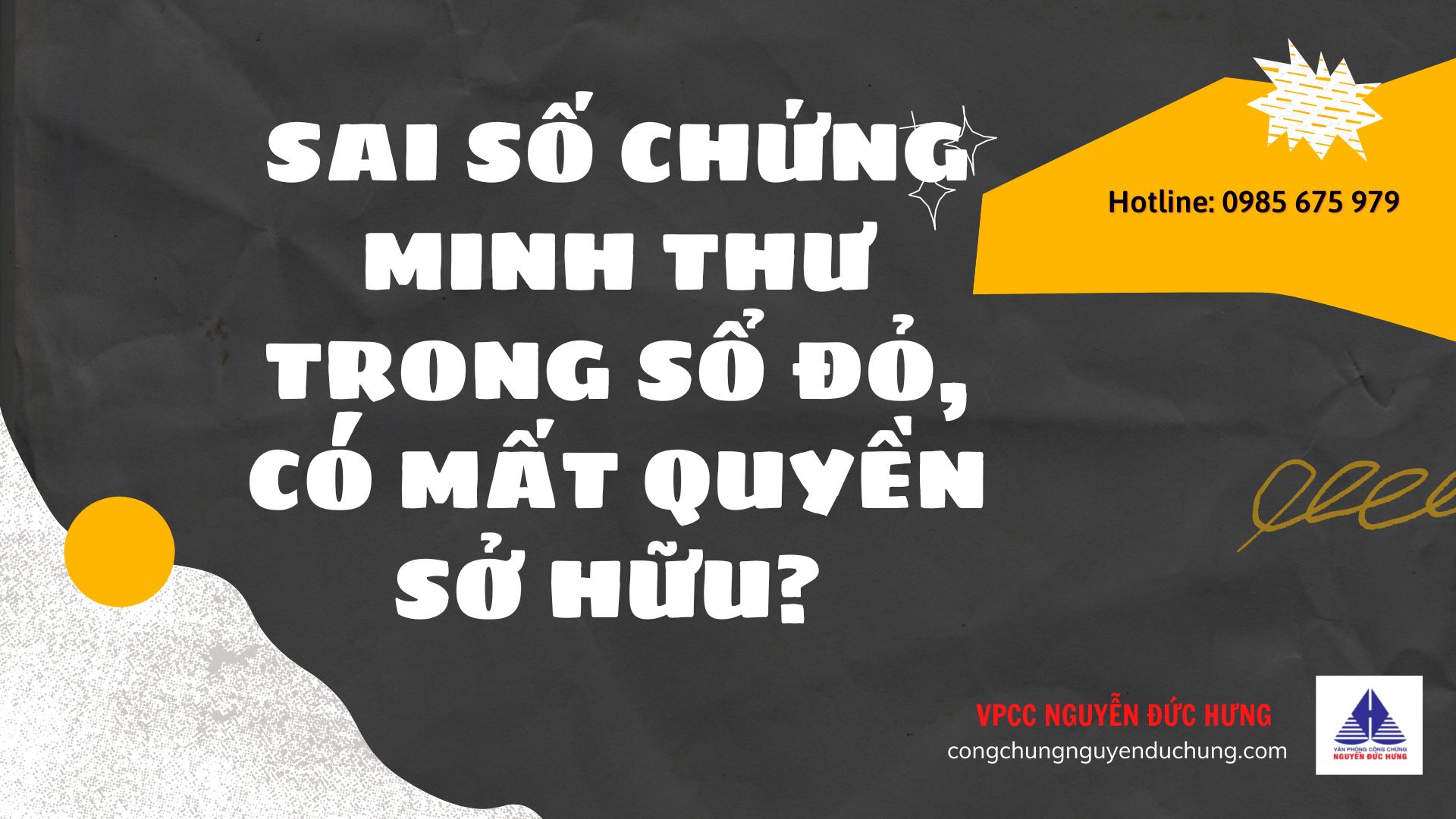 SAI SỐ CHỨNG MINH THƯ TRONG SỔ ĐỎ CÓ MẤT QUYỀN SỔ HỮU?